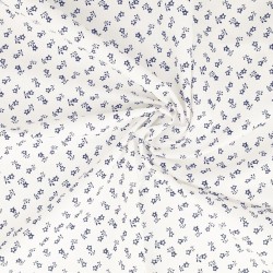 Fabric by the meter 57 thread Tyrolean cotton canvas with light colored base
