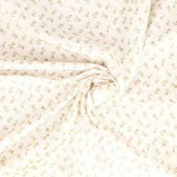 Fabric by the meter 57 thread Tyrolean cotton canvas with light colored base