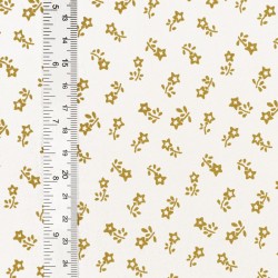 Fabric by the meter 57 thread Tyrolean cotton canvas with light colored base