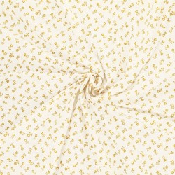 Fabric by the meter 57 thread Tyrolean cotton canvas with light colored base