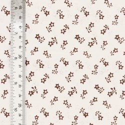 Fabric by the meter 57 thread Tyrolean cotton canvas with light colored base