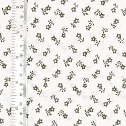 Fabric by the meter 57 thread Tyrolean cotton canvas with light colored base