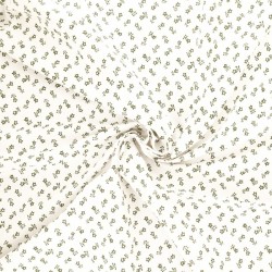 Fabric by the meter 57 thread Tyrolean cotton canvas with light colored base