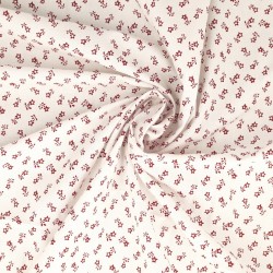 Fabric by the meter 57 thread Tyrolean cotton canvas with light colored base