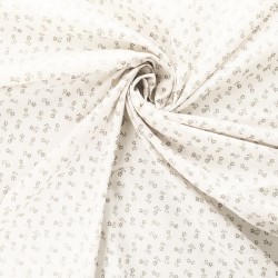 Fabric by the meter 57 thread Tyrolean cotton canvas with light colored base