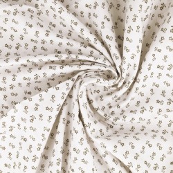 Fabric by the meter 57 thread Tyrolean cotton canvas with light colored base
