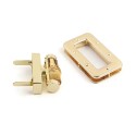 Rectangular Bamboo Swivel Clasp for Bags - Gold