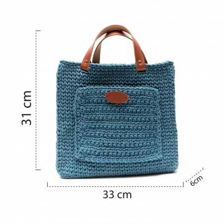 Blue Bag - Complete macramé...