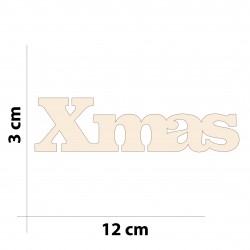 Wooden "Xmas" writing -...