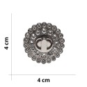 DIY Swivel Jewelry Clasp for Bags - Silver - Size 4x4cm