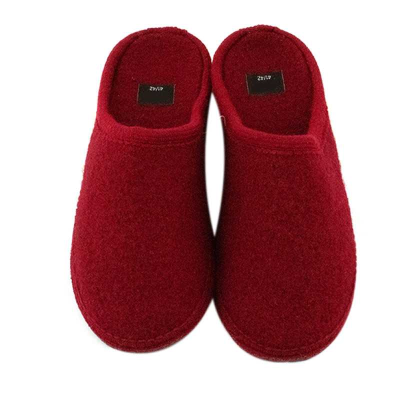 Red Wool Slippers