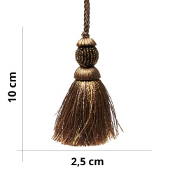 Tassel with luminous decorative beads – 12x3 cm