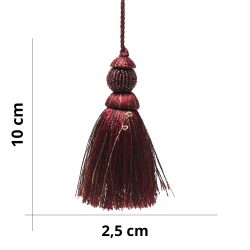 Tassel with luminous decorative beads – 12x3 cm