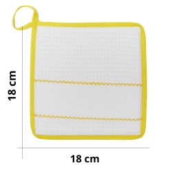 Embroidered oven glove - Size 18x25 cm