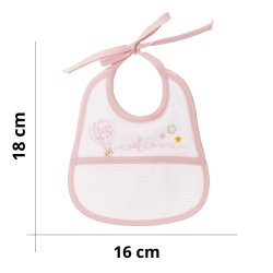 Baby bib in chenille cotton...