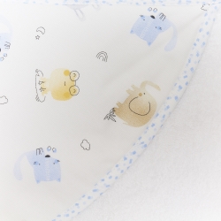 Orsacchiotto peluche con pochette e bavaglino da ricamare