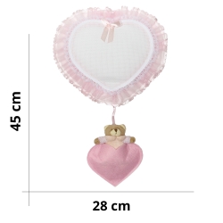 Bavaglino neonato in cotone di ciniglia da ricamare con ricamo Welcome - Misura 16x18 cm