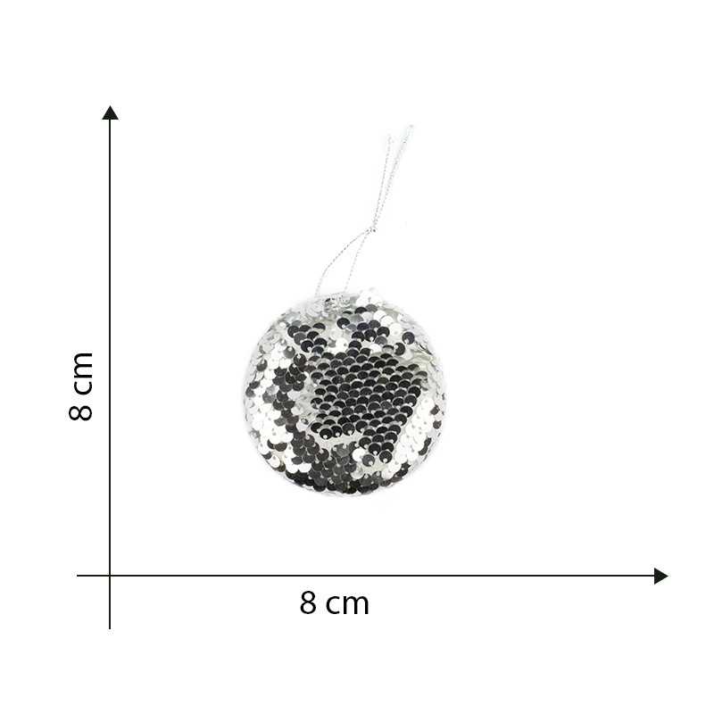 Silver Writing Sequin Ball...