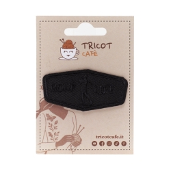 Applicazione termoadesiva Start/Stop by Tricot Cafè - Misura 3,5x3,5cm
