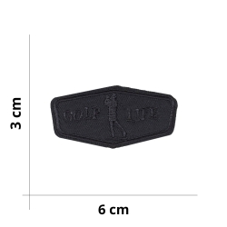 Applicazione termoadesiva Start/Stop by Tricot Cafè - Misura 3,5x3,5cm