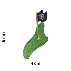 Mini golf iron-on patch by...