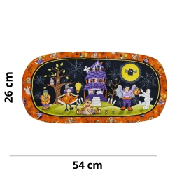 Halloween Pumpkins and Ghosts Panel - American Patchwork Fabric