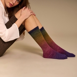 Ozalee by Laines du Nord - Soft wool yarn with multicoloured sprayed effect