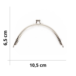Chiusura Borsa Clik-Clak in metallo per borse misura 9.5 x 20 cm - Canna di fucile