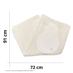 Ensemble pour berceau à broder en coton avec toile Aïda – Mio Piccolo, fabriqué en Italie