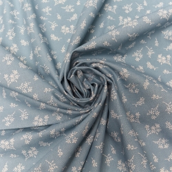 Tessuto Americano per Patchwork Puro Cotone "Daisy on lt blue" - Al metro