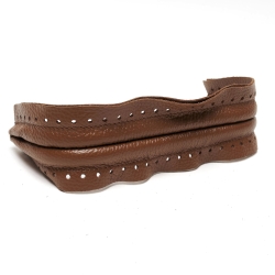 Paillettes en cuir verni véritable pour sacs - Diamètre 3 cm - Lot de 20