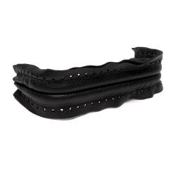Paillettes en cuir verni véritable pour sacs - Diamètre 3 cm - Lot de 20