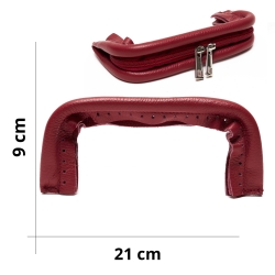 Genuine leather bag closure...