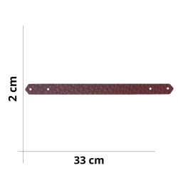 Boucle de sac en similicuir - Dimensions : 20 x 9 cm
