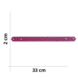 Fondo per borsa all'uncinetto in tessuto finta pelle - Misura 30x10 cm