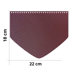 Patella per borsa uncinetto a semicerchio - Misura 25x18 cm