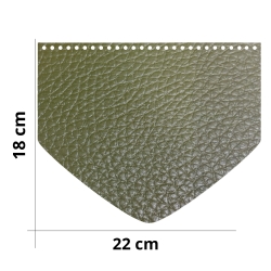 Patella per borsa uncinetto a semicerchio - Misura 25x18 cm