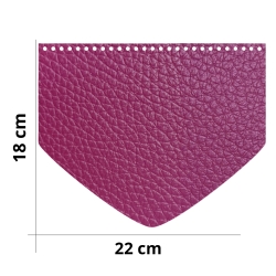 Patella per borsa uncinetto a semicerchio - Misura 25x18 cm