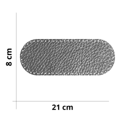 Paillettes en cuir verni véritable pour sacs - Diamètre 3 cm - Lot de 20