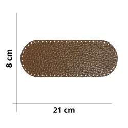 Paillettes en cuir verni véritable pour sacs - Diamètre 3 cm - Lot de 20