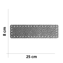 Fibbia per borse in vera pelle Italia - Misura 20x9 cm