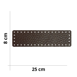 Boucle de sac en similicuir - Dimensions : 20 x 9 cm