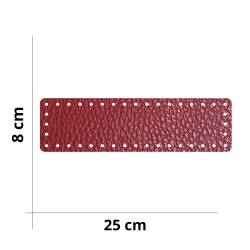 Boucle de sac en similicuir - Dimensions : 20 x 9 cm
