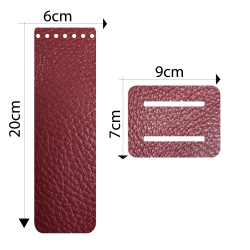 Fondo per borsa all'uncinetto in tessuto finta pelle - Misura 30x10 cm