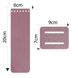 Fondo per borsa all'uncinetto in tessuto finta pelle - Misura 30x10 cm