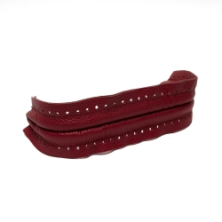 Paillettes en cuir verni véritable pour sacs - Diamètre 3 cm - Lot de 20