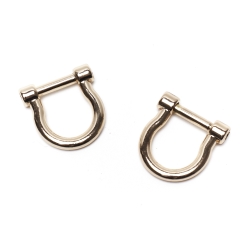 Moschettoni per borse con strass - Oro e Argento - ⌀ 25mm