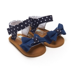 Baby Jeans Sandals with Bow...