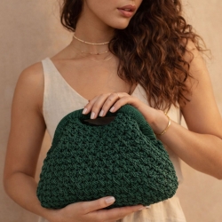 Clic Clac Closure for Bag with Central Rod - Size 16x15 cm