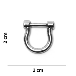 Moschettoni per borse con strass - Oro e Argento - ⌀ 25mm